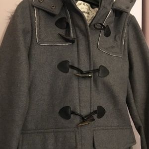 Winter Claw Clasp Wool Blended Classic Pea Coat